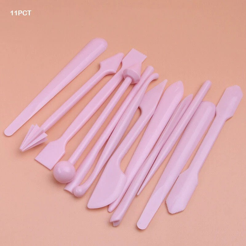 12Pc Plastic Clay Tool