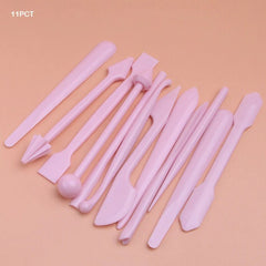 12Pc Plastic Clay Tool