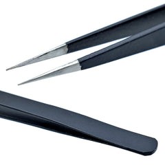 Tweezer Pointed Black Tpb001