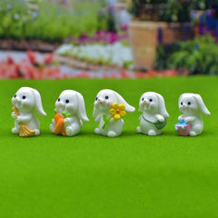 Miniature Model Holland Lop Rabbit 5Pcs (C0001) C0001-A