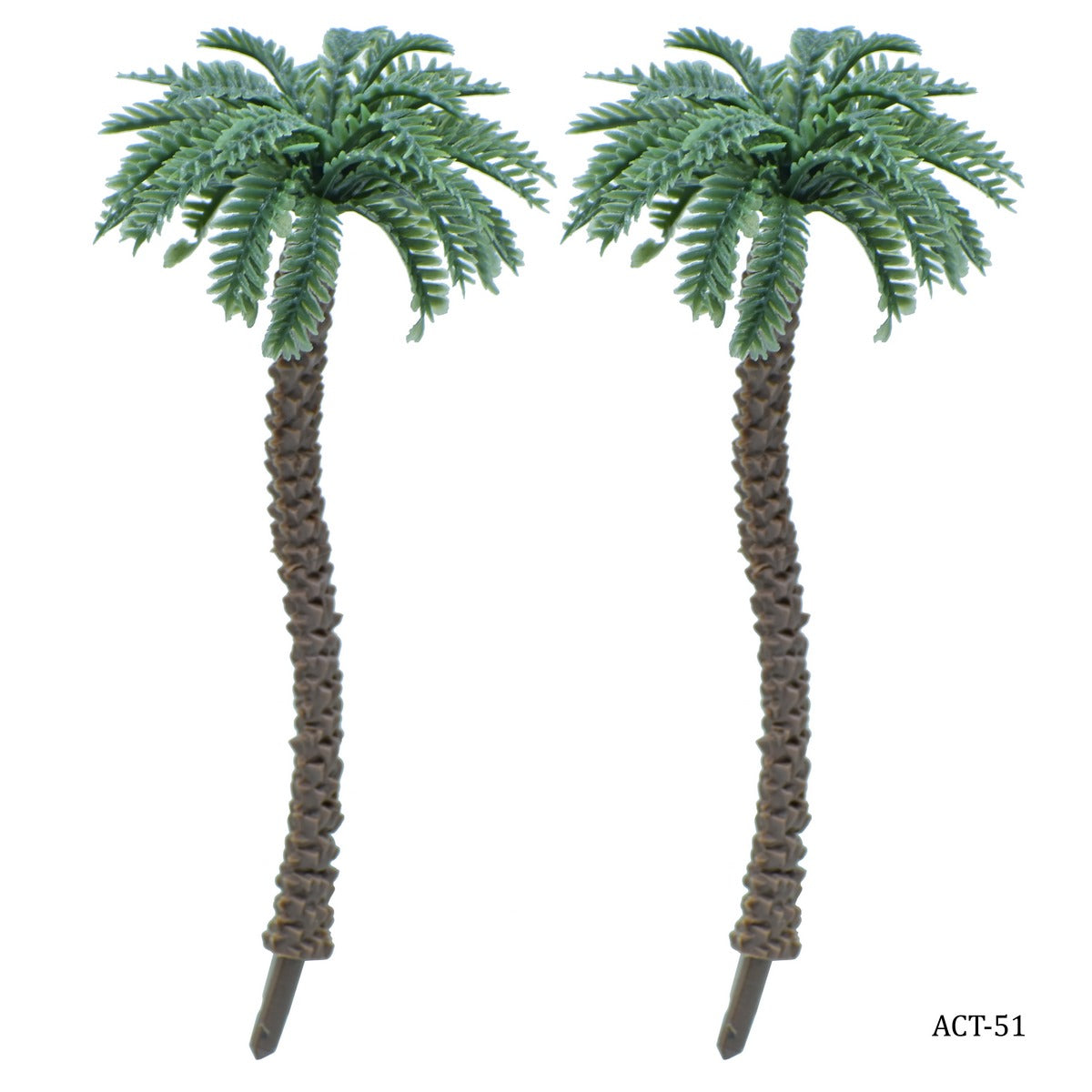 Artificial Miniature Coconut Tree Dark Green 7Cm 2Pcs Act-51