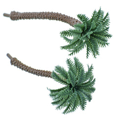 Artificial Miniature Coconut Tree Dark Green 7Cm 2Pcs Act-51