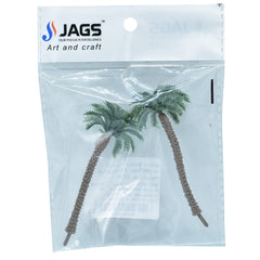 Artificial Miniature Coconut Tree Dark Green 7Cm 2Pcs Act-51