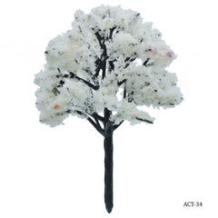 Artificial Miniature Tree White 10Cm 1 Pcs Act-34