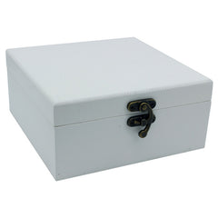 Wooden Empty Box 3Pcs White With Miror Xt2223