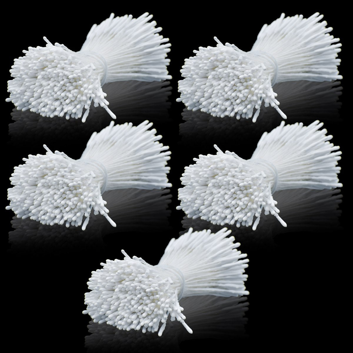 Artificial Flower Polons Pack Of 5 Rice White Afp3-We