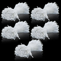 Artificial Flower Polons Pack Of 5 Rice White Afp3-We