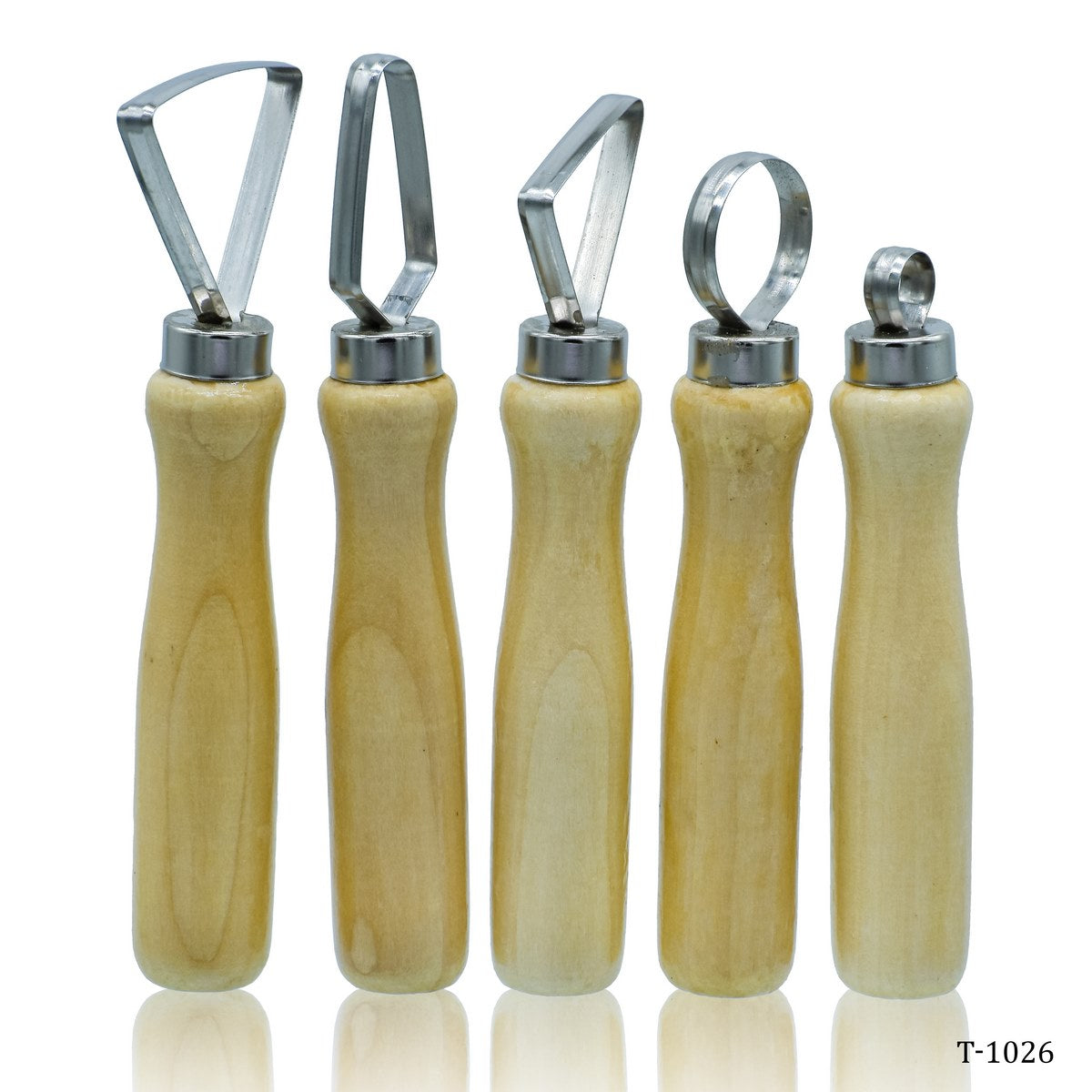 Wooden Craft Clay Tool Set Of 5Pics T-1026