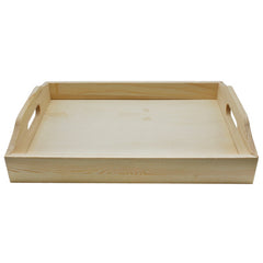 Wooden Decoupage Tray Square Des 2Pcs Set Wtsd1193