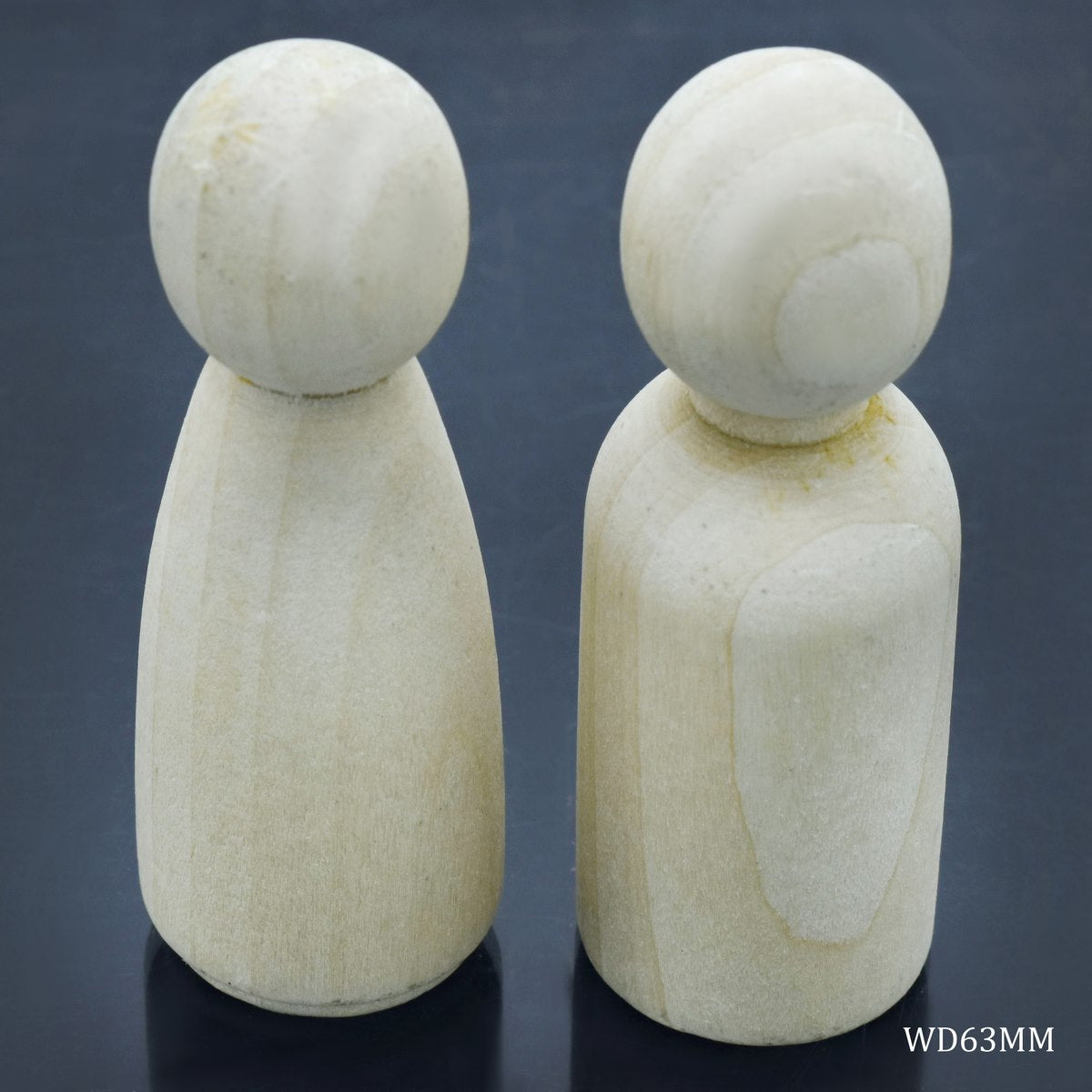 Wooden Doll Raja & Rani 2Pcs Wd63Mm