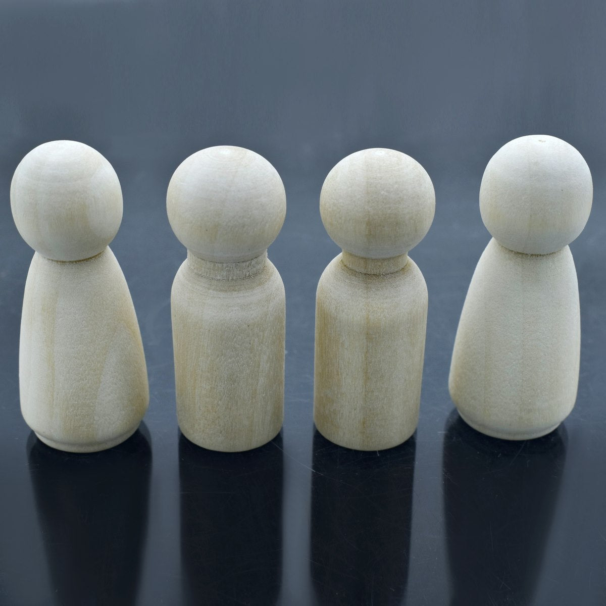 Wooden Doll Raja & Rani 4Pcs Wd43Mm