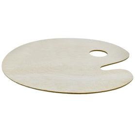 Wooden Plate Drawing Ovel Shape 24X30Cm Op24X30