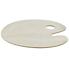 Wooden Plate Drawing Ovel Shape 24X30Cm Op24X30