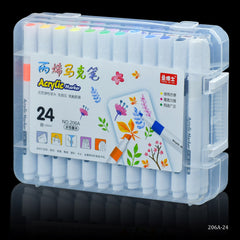 Acrylic Marker 24 Colour 206A-24
