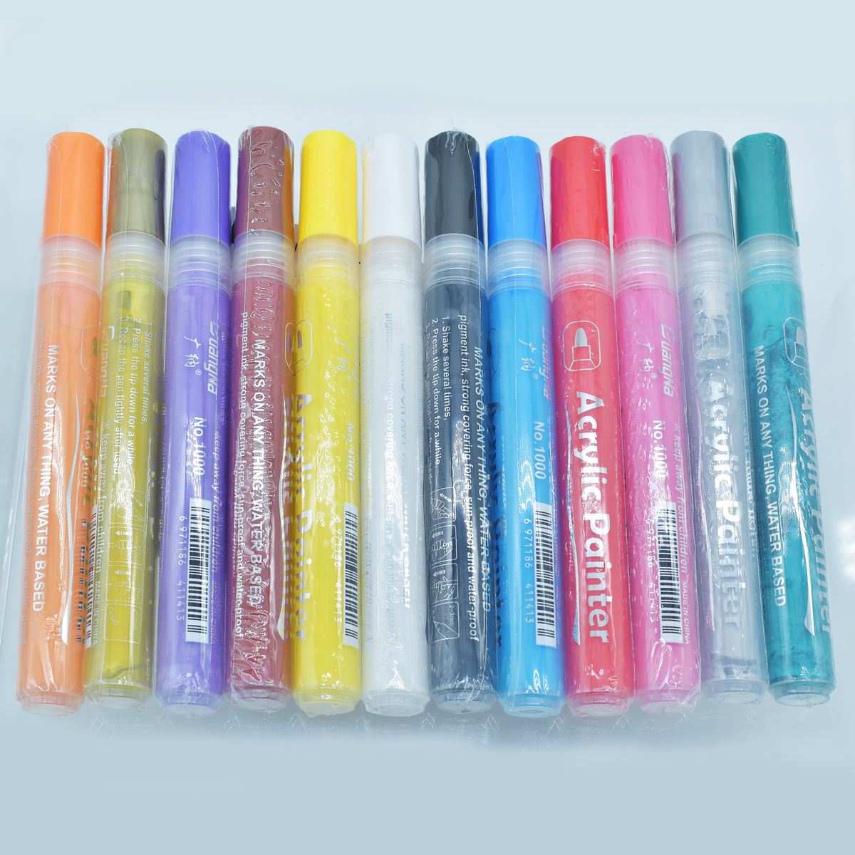 Acrylic Painter Water Based Marker 12Pcs 1000-12
