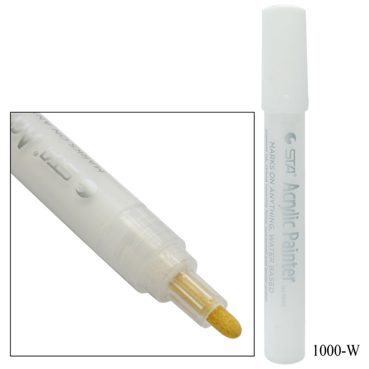 Acrylic Painter Water Based Marker White 1000-W