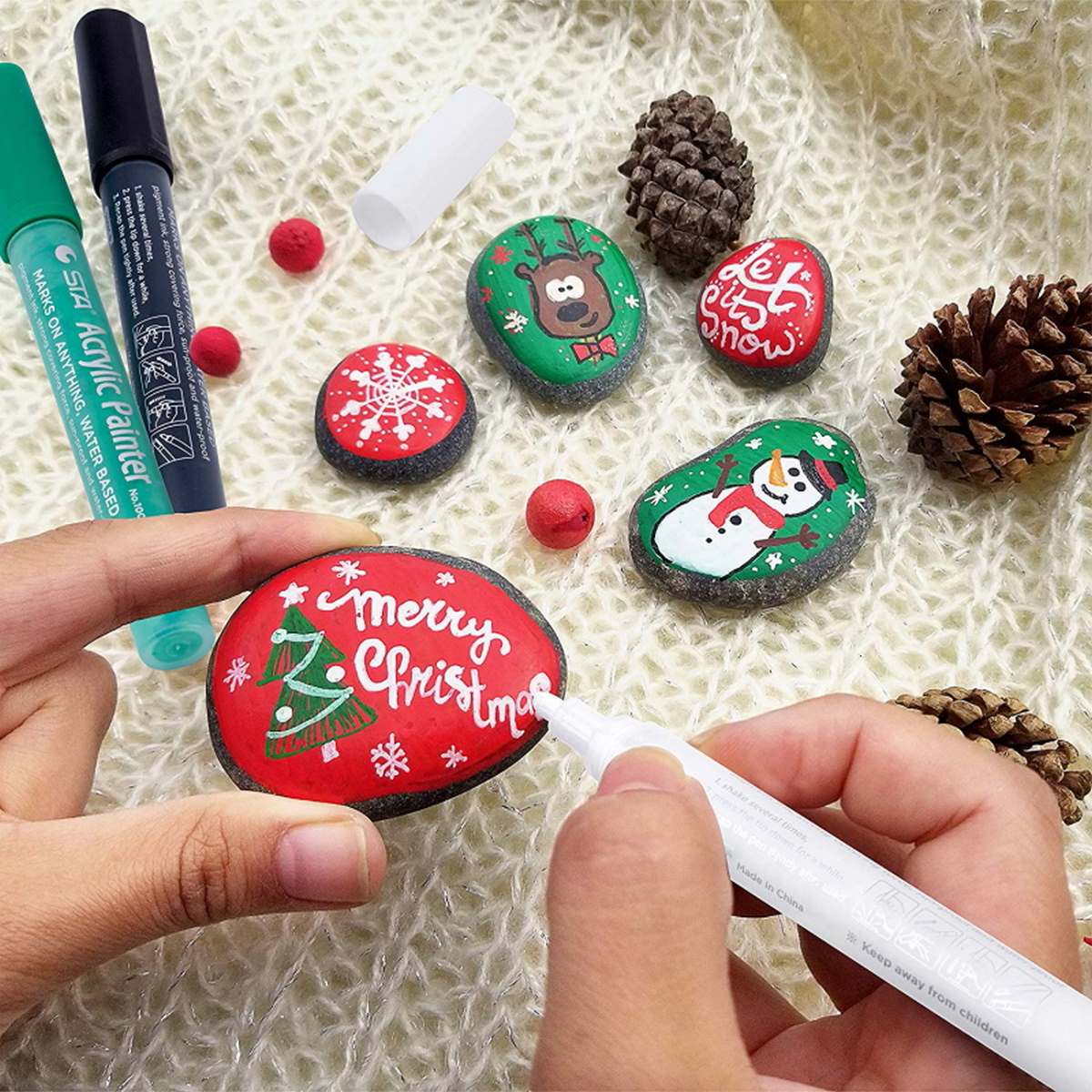 Acrylic Painter Water Based Marker White 1000-W