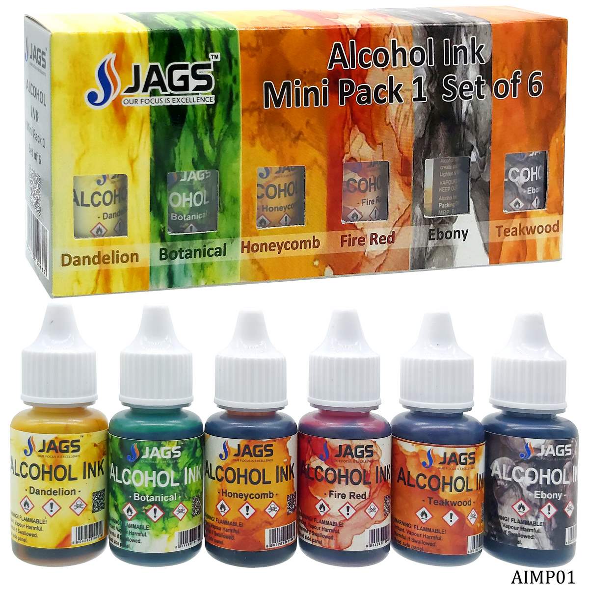 Alcohol Ink Mini Pack 1 - Set Of 6 Aimp01