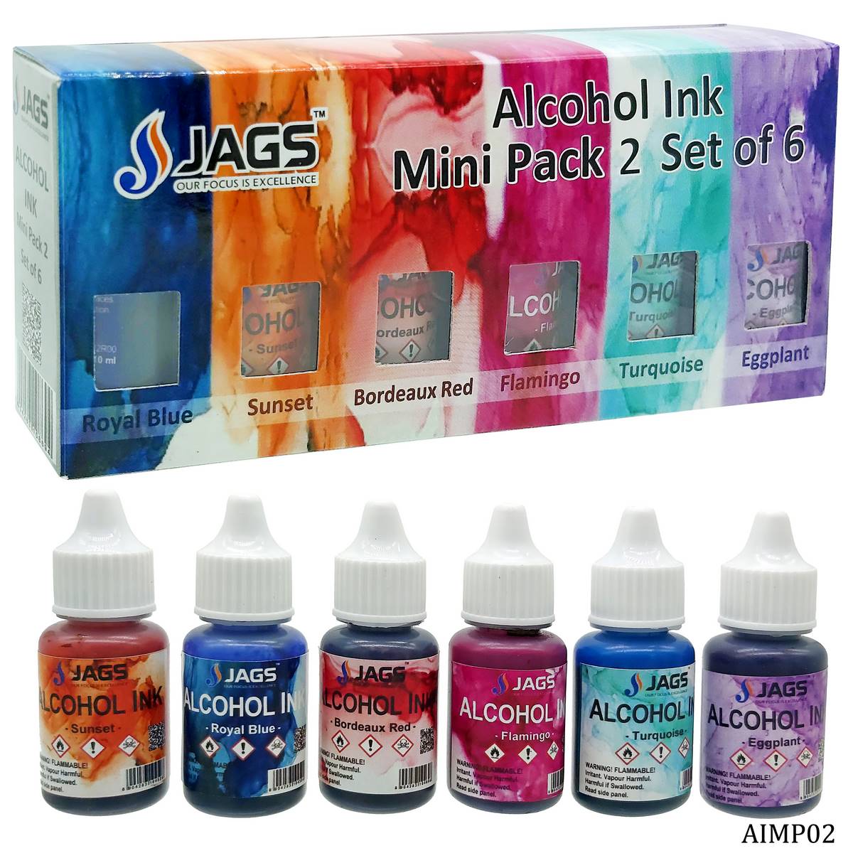 Alcohol Ink Mini Pack 2 - Set Of 6 Aimp02
