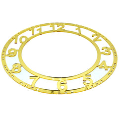 Acrylic Clock Frame Numerical Gold 12Inch Acfn120