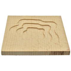 3D Wooden Tea Coaster Square 3Wtc00
