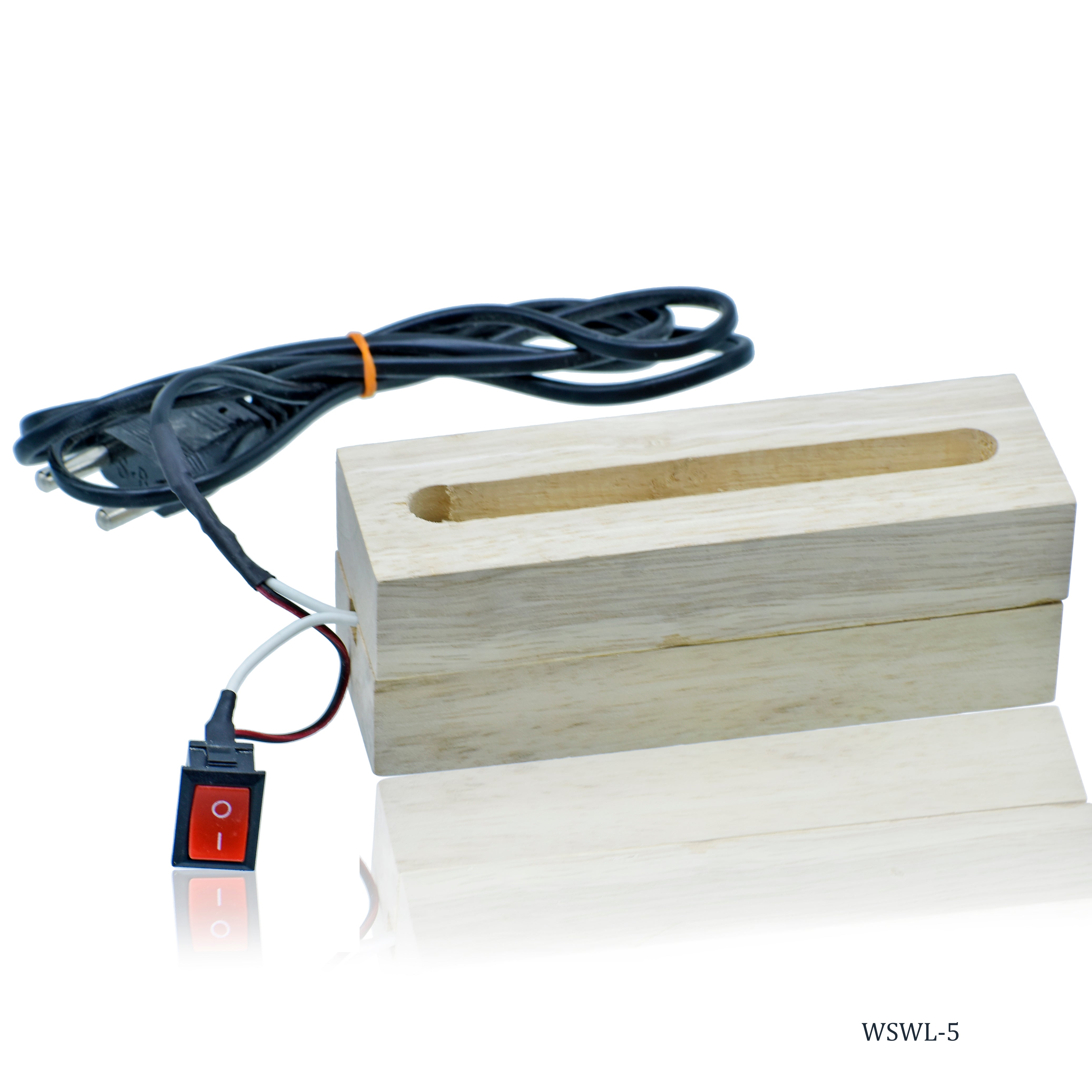Wooden Stand With Led Light 5 Inch Wswl-5