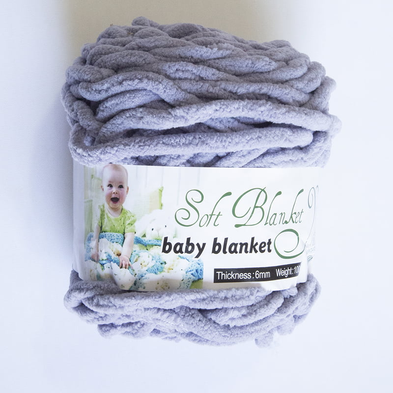 Baby Blanket Yarn Grey
