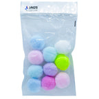Poam Poam Ball Pastel Colors 4CM 10Pics PPB03