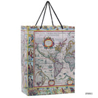 Jags Paper Bag Big Antique World Old Map B4 Jpbb01