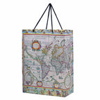 Jags Paper Bag Big Antique World Old Map B4 Jpbb01