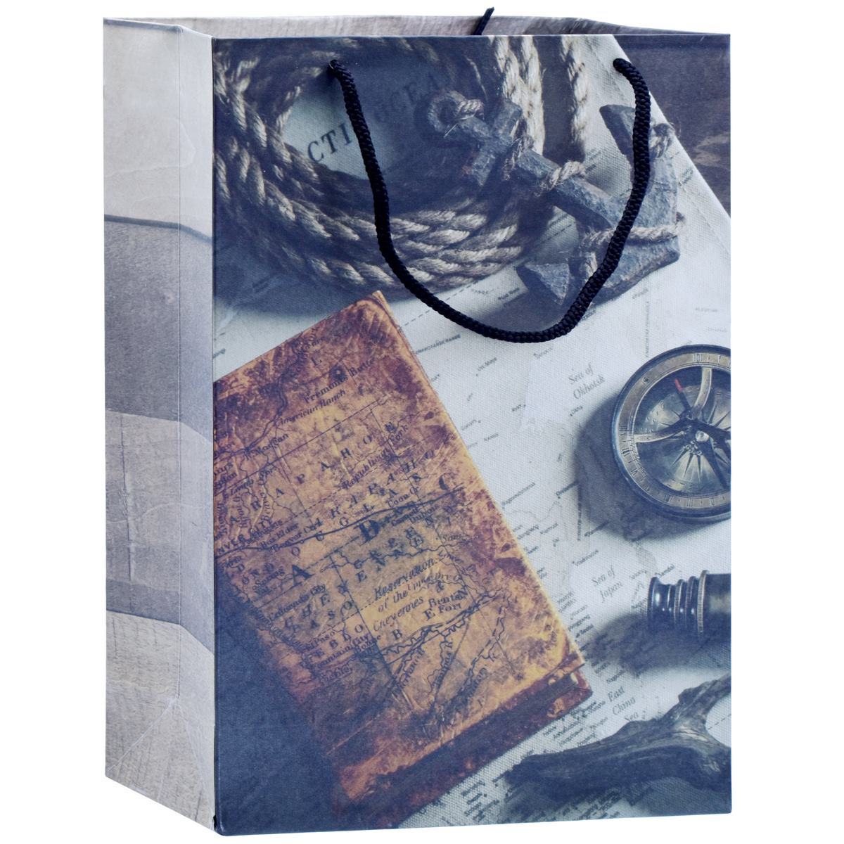 Jags Paper Bag Medium Nautical Instruments A4 Jpbm01