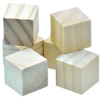 Wooden Block Square 2.5Cm 6Pcs Wb2.5Cm