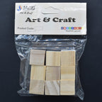 Wooden Block Square 2Cm 9Pcs Wb2Cm