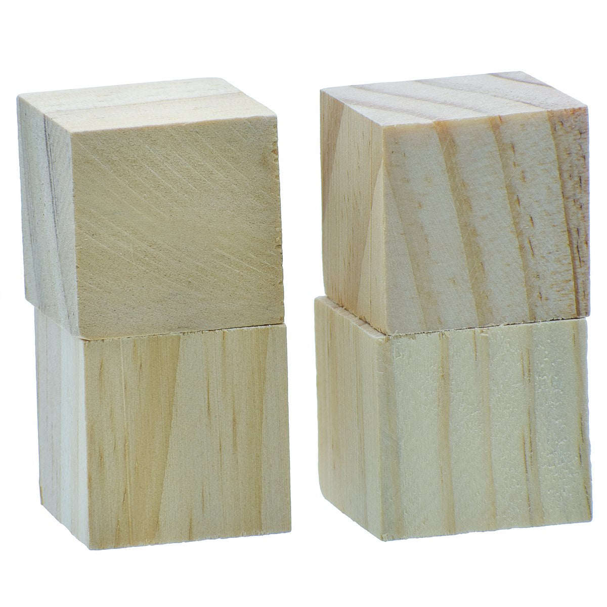 Wooden Block Square 3Cm 4Pcs Wb3Cm