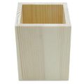 Wooden Pen Stand Plain Square Small Wpsp01