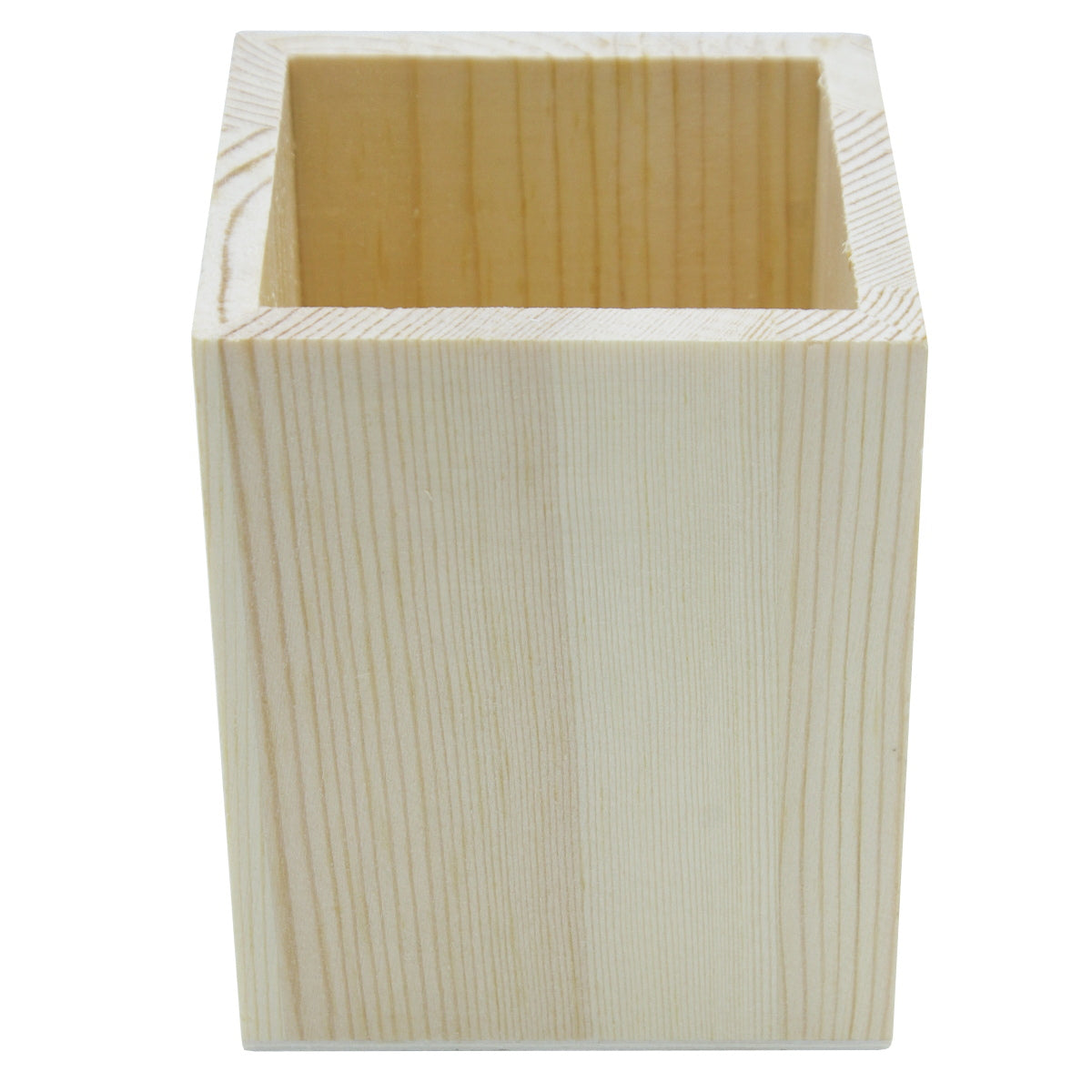 Wooden Pen Stand Plain Square Small Wpsp01
