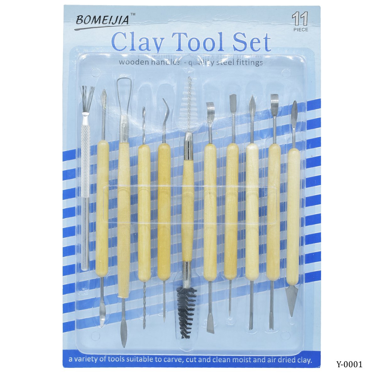 Craft Clay Tool Set 11Pcs Wooden Y-0001