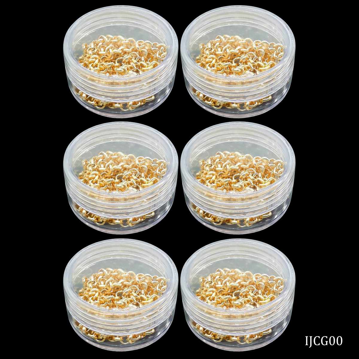 Imitation Jewellery Chain Gold 6 Pc Set Big Ijcg00