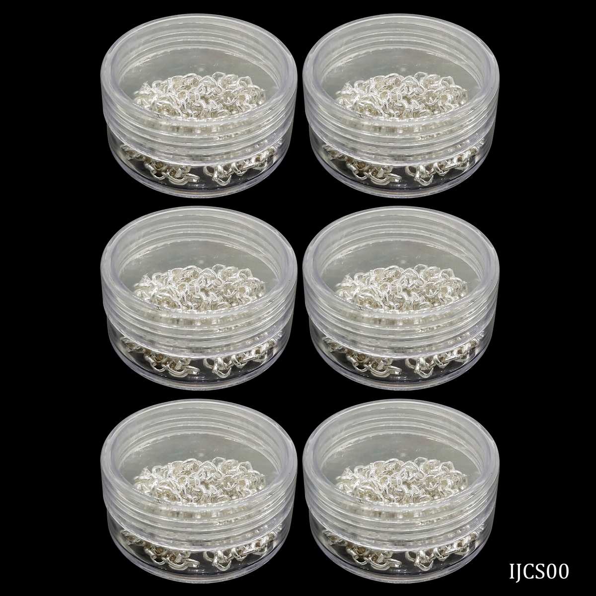 Imitation Jewellery Chain Silver 6Pc Setbig Ijcs00