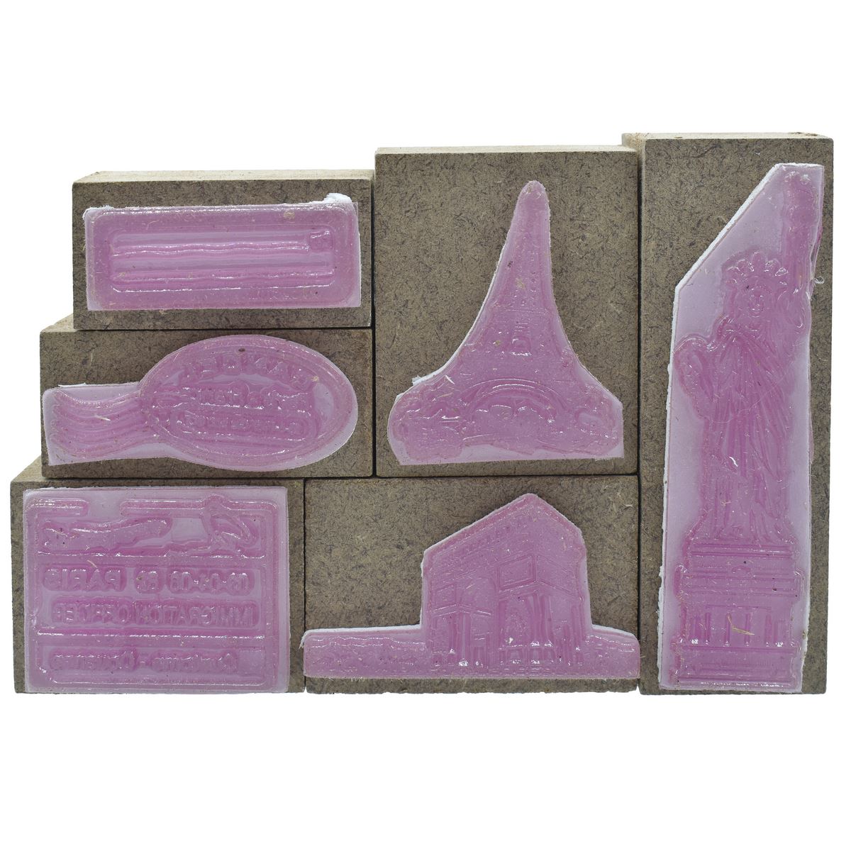 Craft Stamp Set Wonder Of World 6 Pcs Set Cssc03