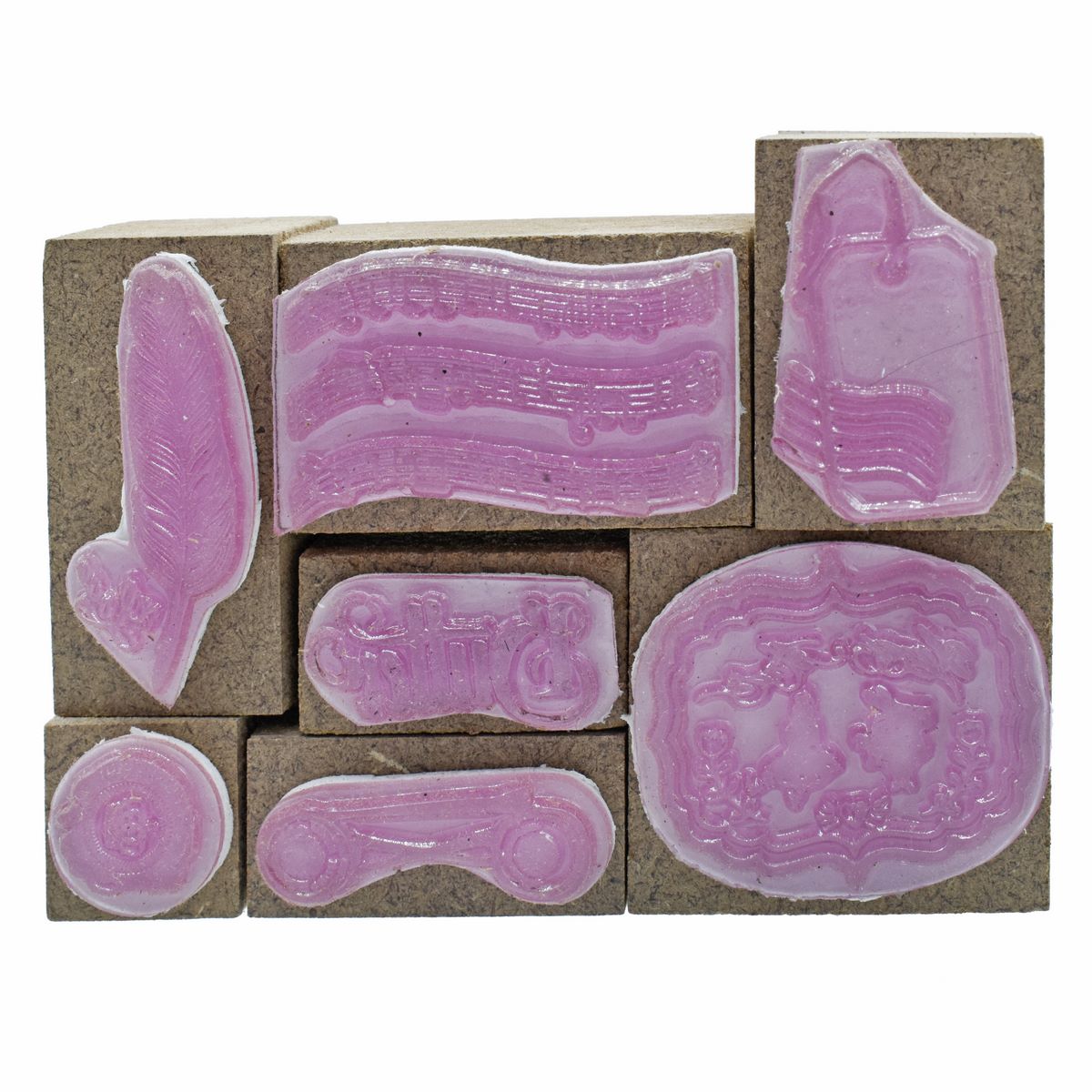 Craft Stamp Set Music Fether 7 Pcs Set Cssc06