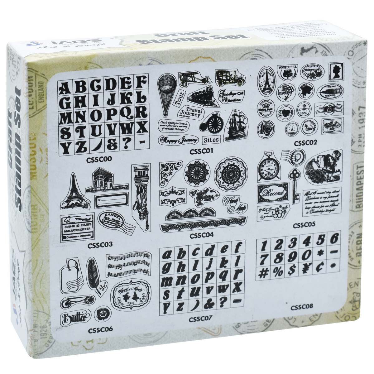 Craft Stamp Set Music Fether 7 Pcs Set Cssc06