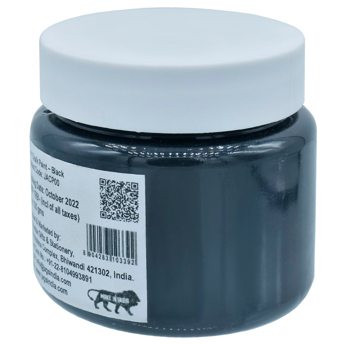 Jags Art Chalk Paint 4.4Oz 125Ml Black Jacp00