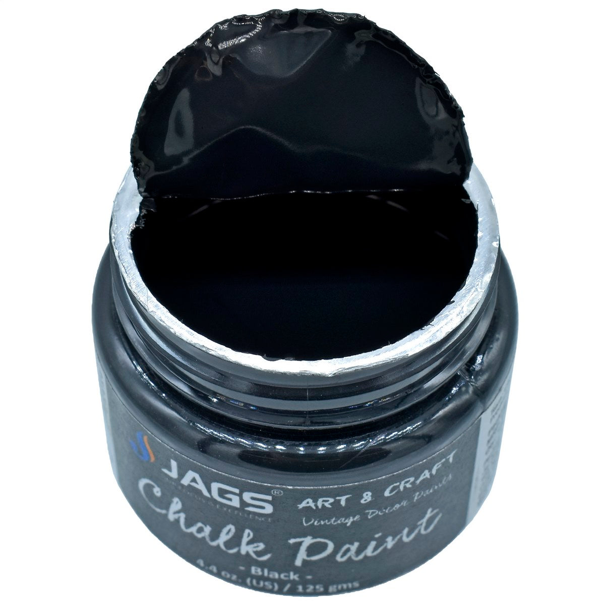 Jags Art Chalk Paint 4.4Oz 125Ml Black Jacp00