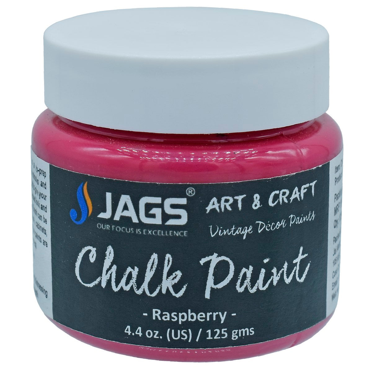 Jags Art Chalk Paint 4.4Oz 125ML Raspberry JACP09