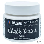Jags Art Chalk Paint 4.4Oz 125Ml White Jacp11