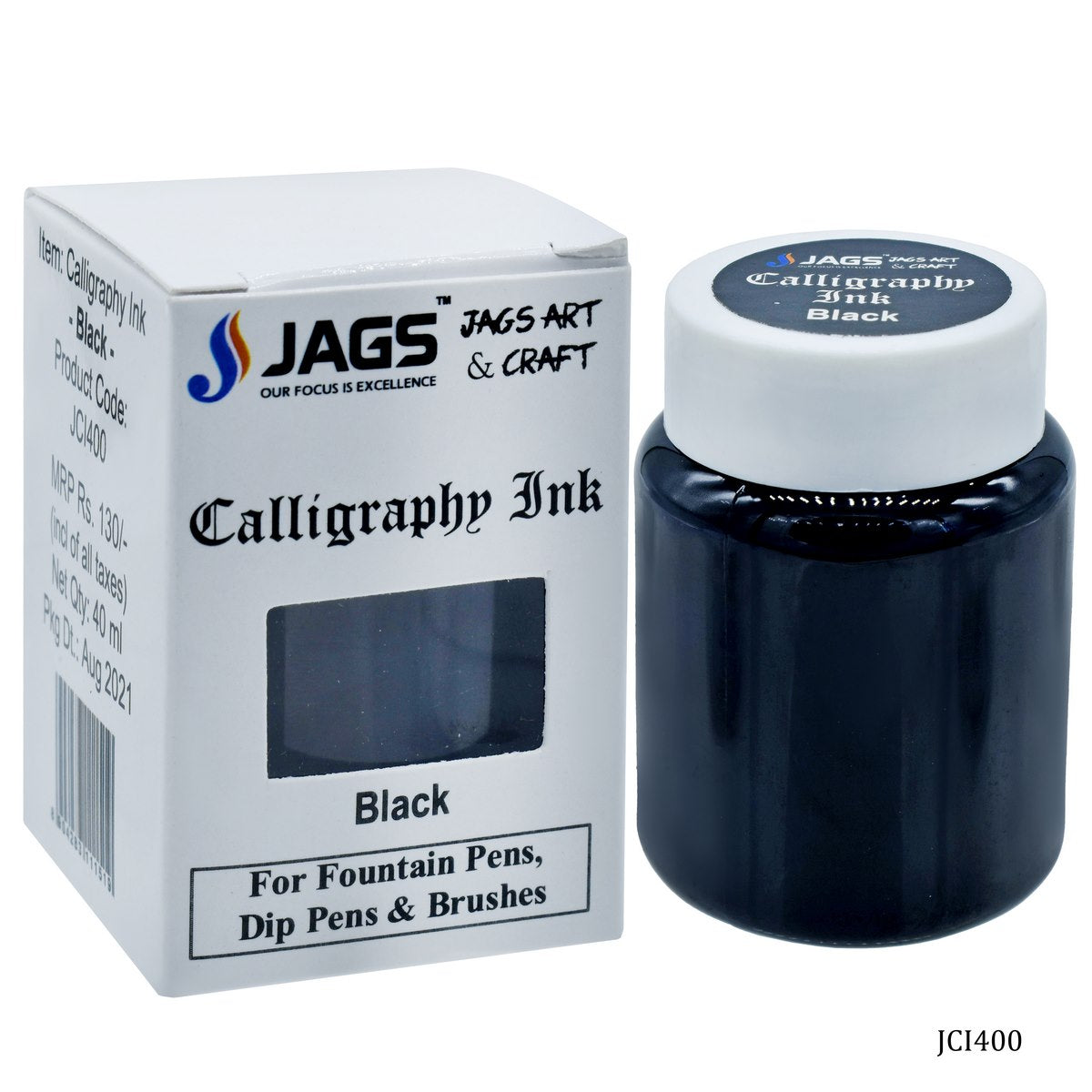 Jags Calligraphy Inks 40Ml Black Jci400