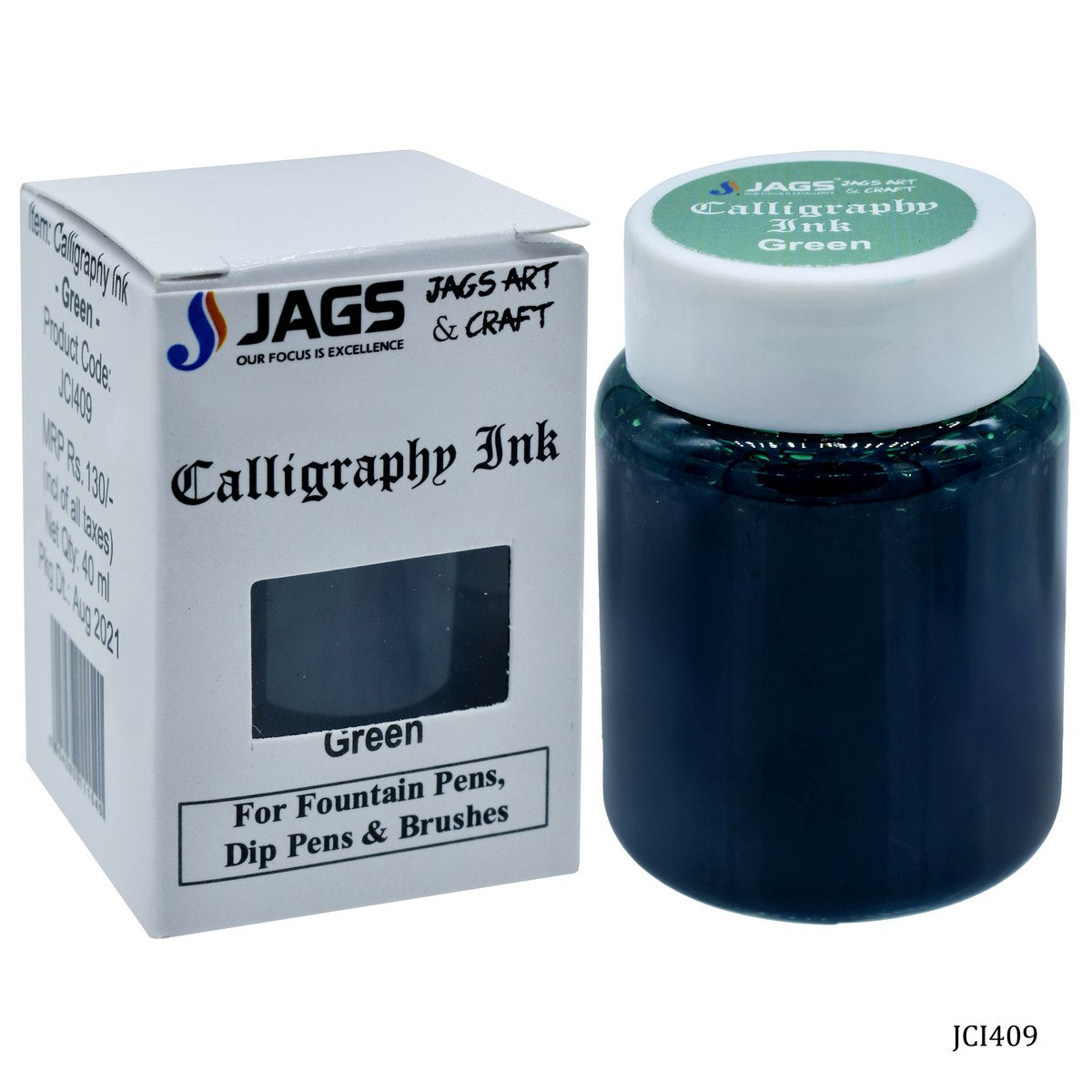 Jags Calligraphy Inks 40Ml Green Jci409