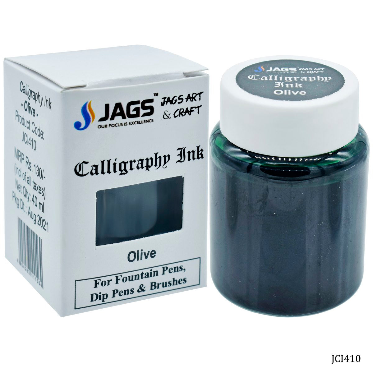 Jags Calligraphy Inks 40Ml Olive Jci410