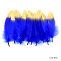 Feather Artificial Medium Colour&Gol 10Pcs Cfm-Bgd